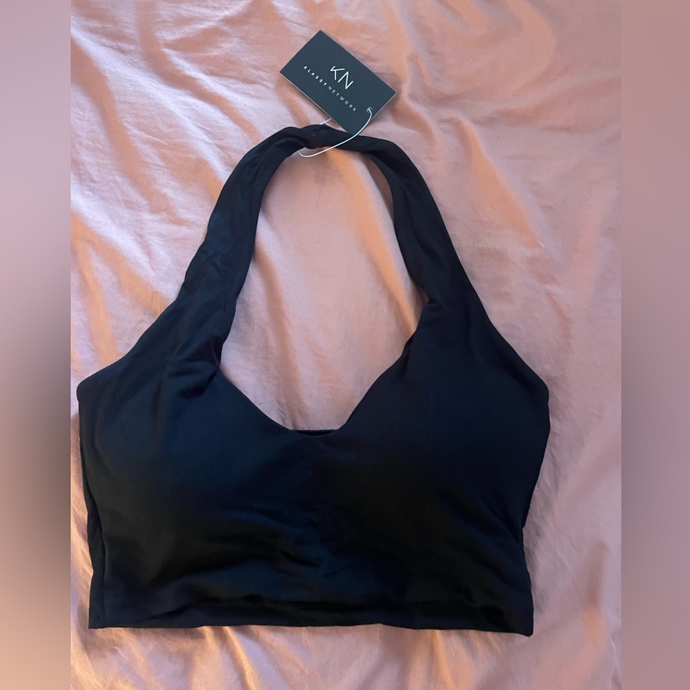 Black halter crop top Brami